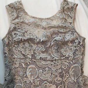 Metallic lace dress